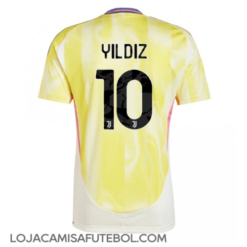 Camisa de Futebol Juventus Kenan Yildiz #10 Equipamento Secundário 2024-25 Manga Curta